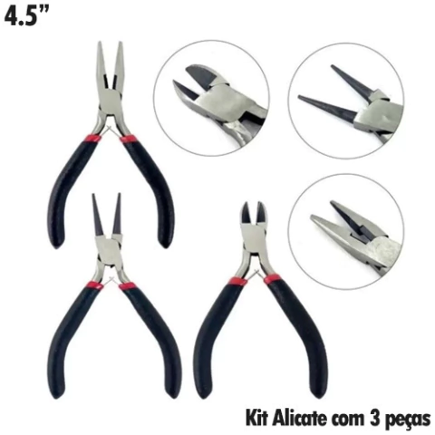 Alicate Kit C/3Pçs 4.5" AL001