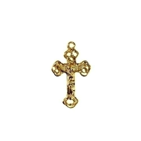 Pingente Metal Crucifixo Vazado Dourado - Unidade