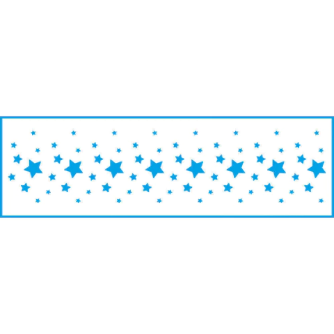 Stencil Litoarte 28x8cm Estrelas - STN-039 - comprar online
