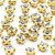 Strass de Costura 3,40mm 4 Garras Dourado 5g