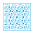 Stencil Litoarte 20x20cm STXX-050 Estampa Flores