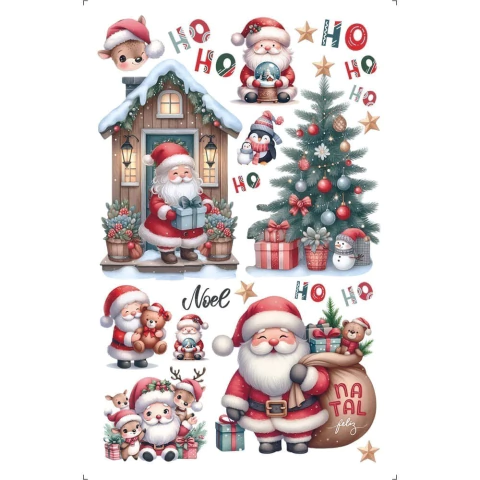 Transfer de Imagem Small 9,8x15cm Litoarte - O Mundo do Papai Noel TISN-029 - comprar online