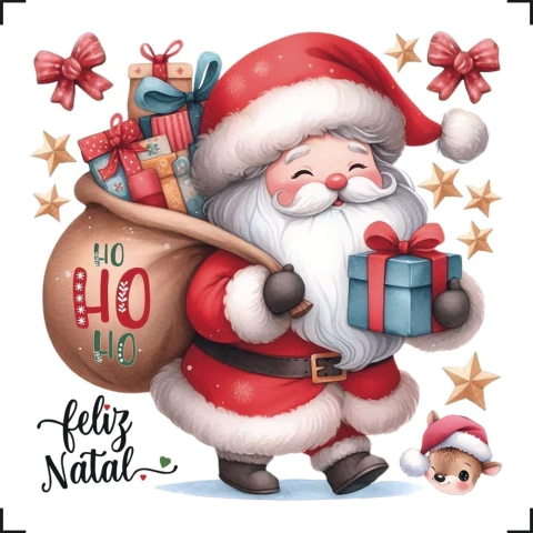 Transfer de Imagem Tiny 8x8cm Litoarte – Papai Noel TITN-061 - comprar online