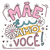 Transfer Têxtil Quadrado 13,5x13,5cm Litoarte - Mãe Eu Te Amo TTQ4-013 - comprar online