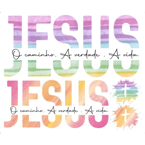 Transfer Têxtil Retangular 20x24cm Litoarte - Jesus TTR4-007 - comprar online