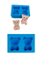 Kit Molde Silicone Urso 2 Cavidades - 3 Peças - Darlene Artesanatos