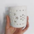 Vaso Cerâmico Decorativo 7x7 - Branco - Darlene Artesanatos