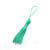 Pingente Franja Seda Verde Suzy - 8cm