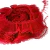 Fita Renda Jabot Organza Plissada 45mm - 1 Metro Vermelho