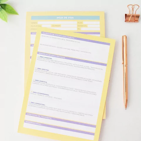 Block para consultorio - Hoja de vida