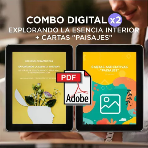 Combo Cuadernillo Explorando la esencia interior + Cartas Paisajes