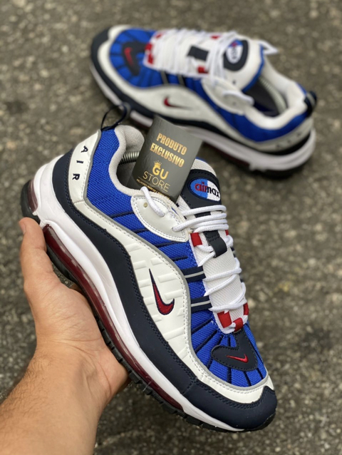 Air Max 98 • Azul/Branco/Vermelho - comprar online