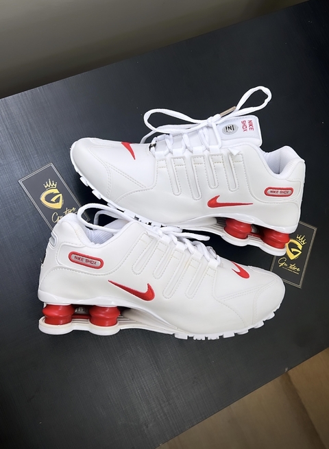 Nike Shox NZ • Branco/Vermelho