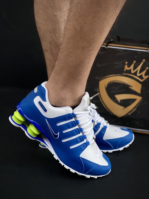 Nike Shox NZ • Azul/Branco/Verde - comprar online