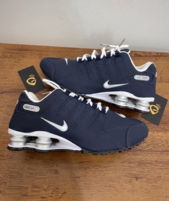 Nike Shox NZ • Azul/Branco/Prata