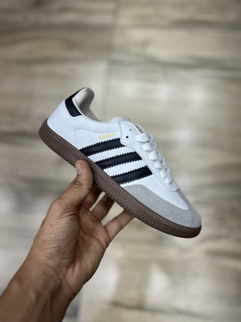 Adidas Samba • Branco/Preto/Marrom