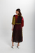 ABSTRATO VESTIDO BOTÕES LINHO - comprar online