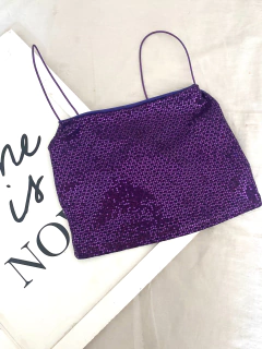 Top lentejuelas Shine