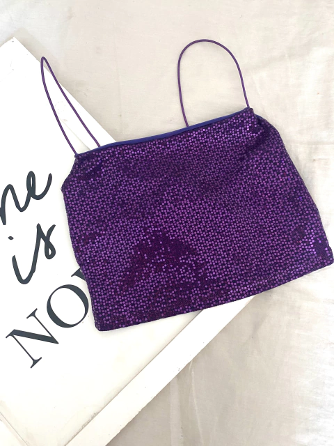 Top lentejuelas Shine