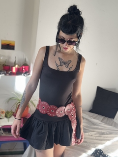 Vestido piel de Durazno Globo - tienda online