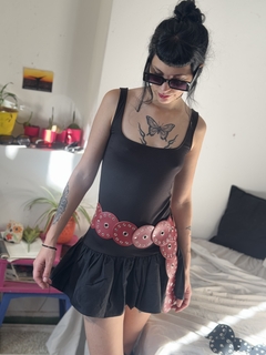 Vestido piel de Durazno Globo