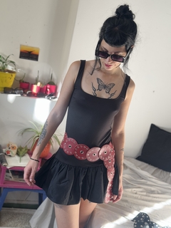 Vestido piel de Durazno Globo - Mi Loca Showroom