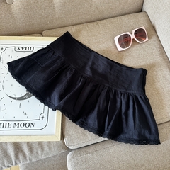 Mini Poplin tiro bajo con puntillaz - tienda online