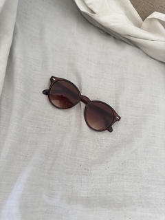 Gafas marrones circulares - Mi Loca Showroom