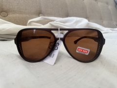 Gafas marrones globo