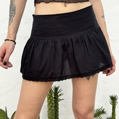 Mini Poplin tiro bajo con puntillaz - comprar online