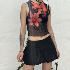 Mini Poplin tiro bajo con puntillaz - Mi Loca Showroom