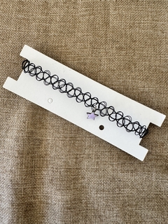 Choker red estrella