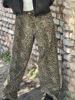 Jean Leg wide Leopard M en internet