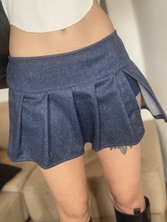 Falda con tajo similar Jean Lua - tienda online