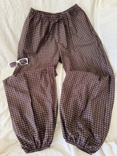 Pantalón Baloon a cuadros - comprar online