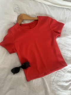 Reme Top ribb shine red - Mi Loca Showroom