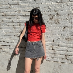 Reme Top ribb shine red - comprar online
