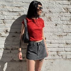 Reme Top ribb shine red