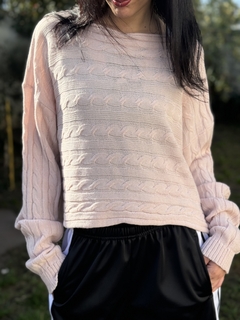 Sweater Crop trenzado - tienda online