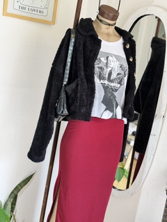 Falda con tajo bohemia