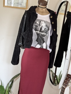 Falda con tajo bohemia - comprar online