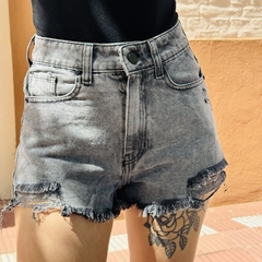 Short jean desflecado black
