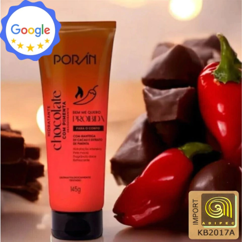 Hidratante Desodorante Corporal Chocolate com Pimenta Porán 145g - comprar online