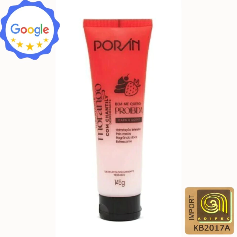 Hidratante Corporal Morango com Chantily 145g - Poran - comprar online