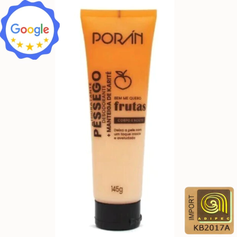 Hidratante Desodorante de Pêssego + Manteiga de Karité Porán 145g - comprar online