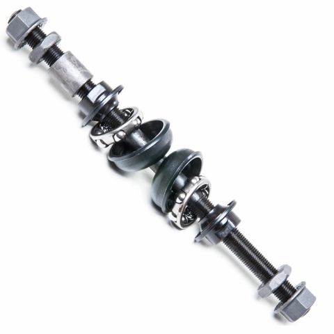 Eixo Traseiro 3/8x185mm c/ Caixa Colar Preto