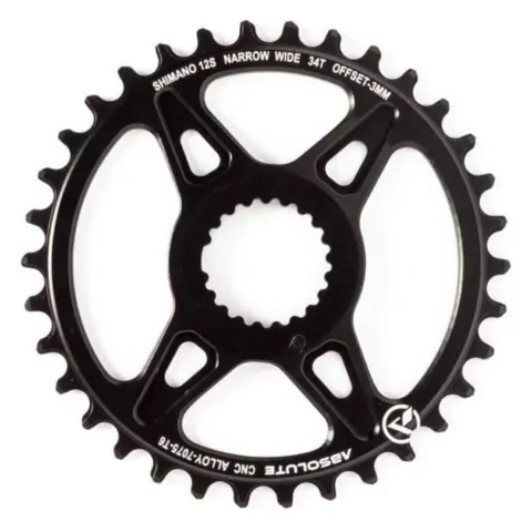 Coroa Bicicleta Absolute Prime 34 Dentes 3 mm Padrão Shimano