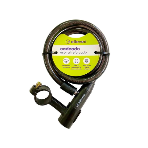 Corrente Cadeado Trava Bicicleta Moto Elleven Reforçado 12mm