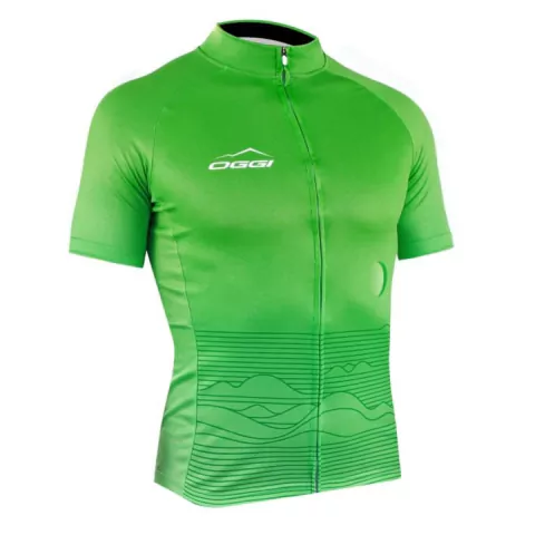 Camisa Ciclismo Oggi Tour Big Wheel Verde