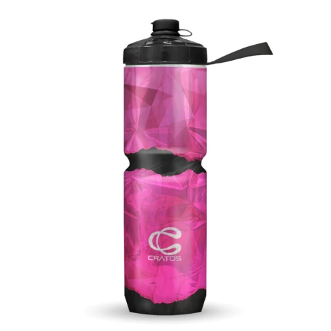 Garrafa Automática Metal 710ML Cratos Rosa